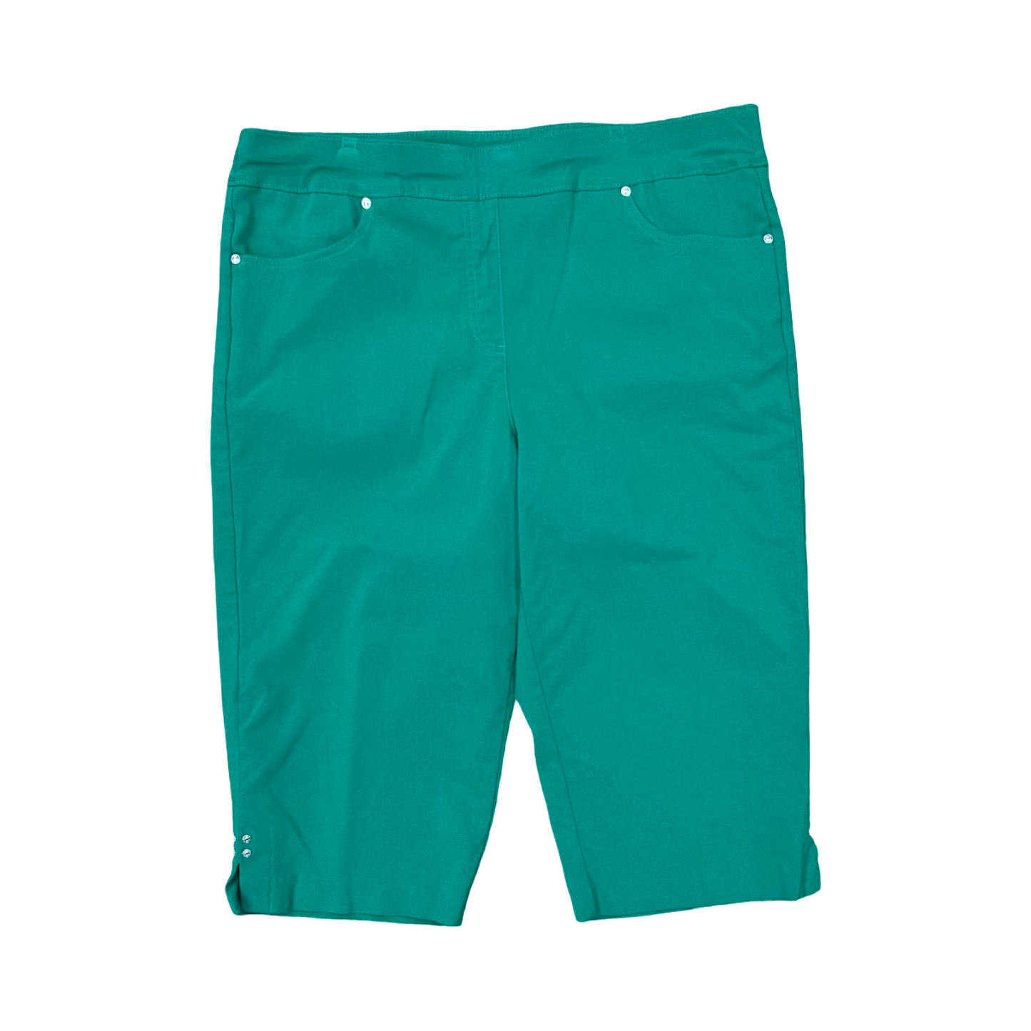 Shorts By Allison Daley In Green, Size:16