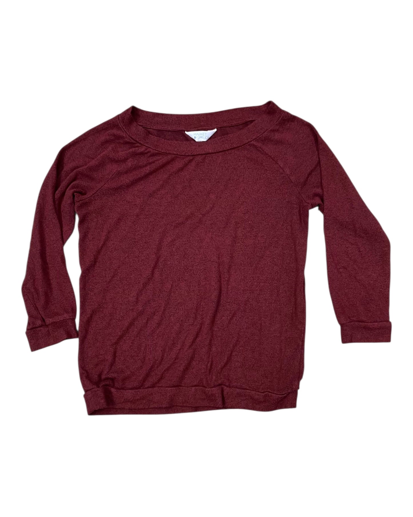 Top 3/4 Sleeve By Market & Spruce In Red, Size:M