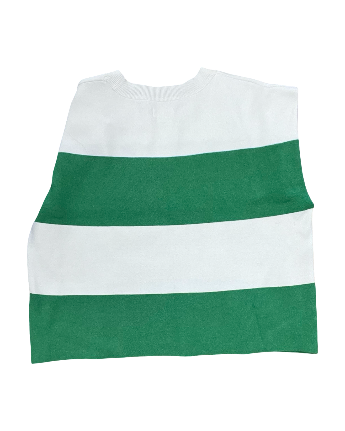Top Sleeveless By Maeve In Green & White, Size:Xl