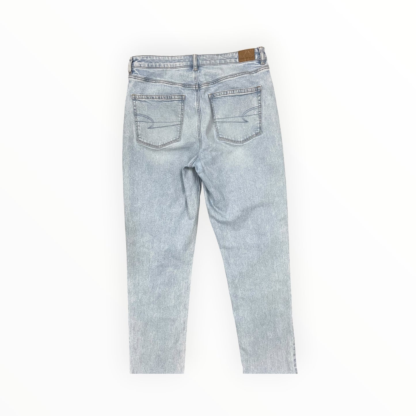 Jeans Straight By American Eagle In Blue Denim, Size:12L