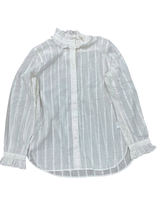 Blouse Ls By J. Crew In Ivory, Size:M