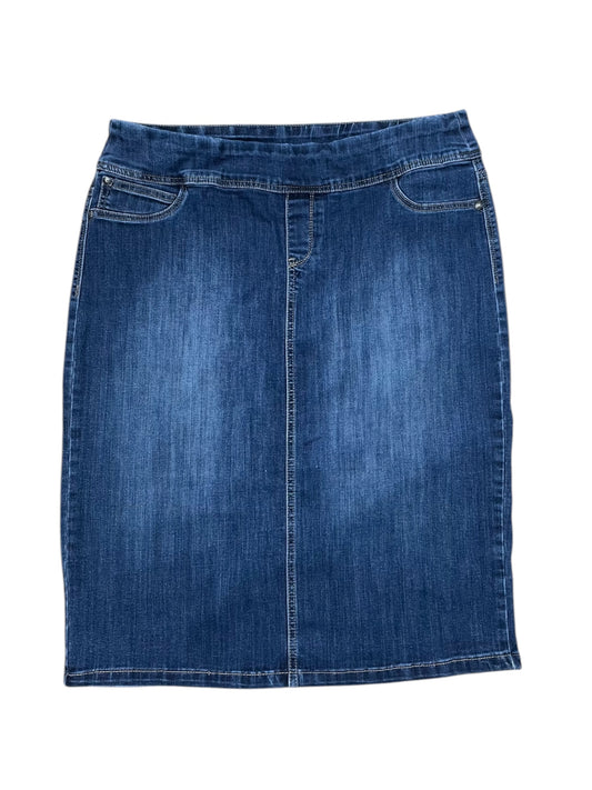 Skirt Maxi By Cj Banks In Blue Denim, Size:1X
