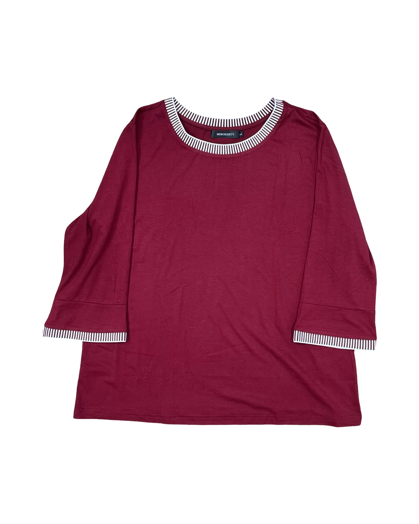 Top Ls By Merokeety In Red & White, Size:L