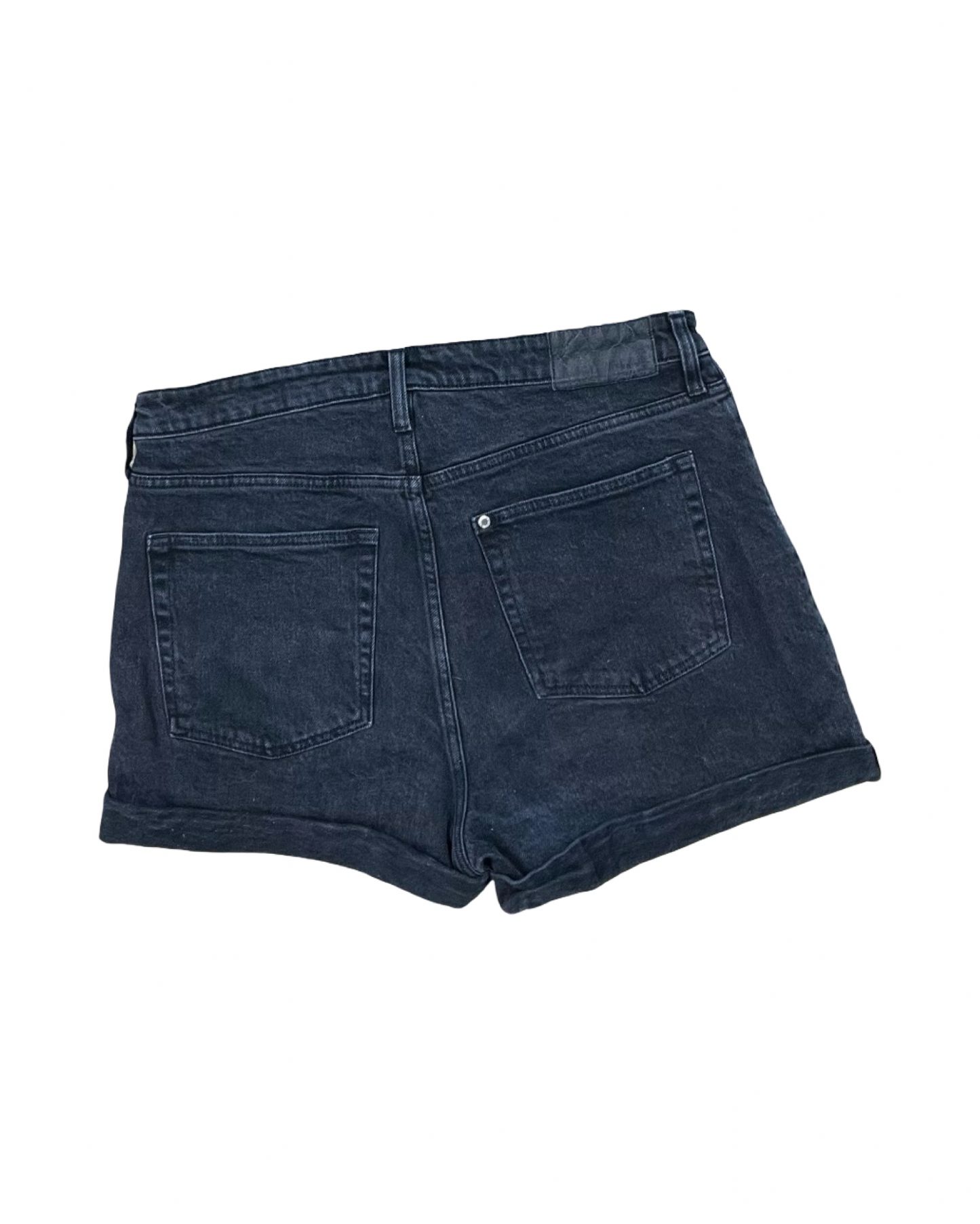 Shorts By H&M In Black, Size:14