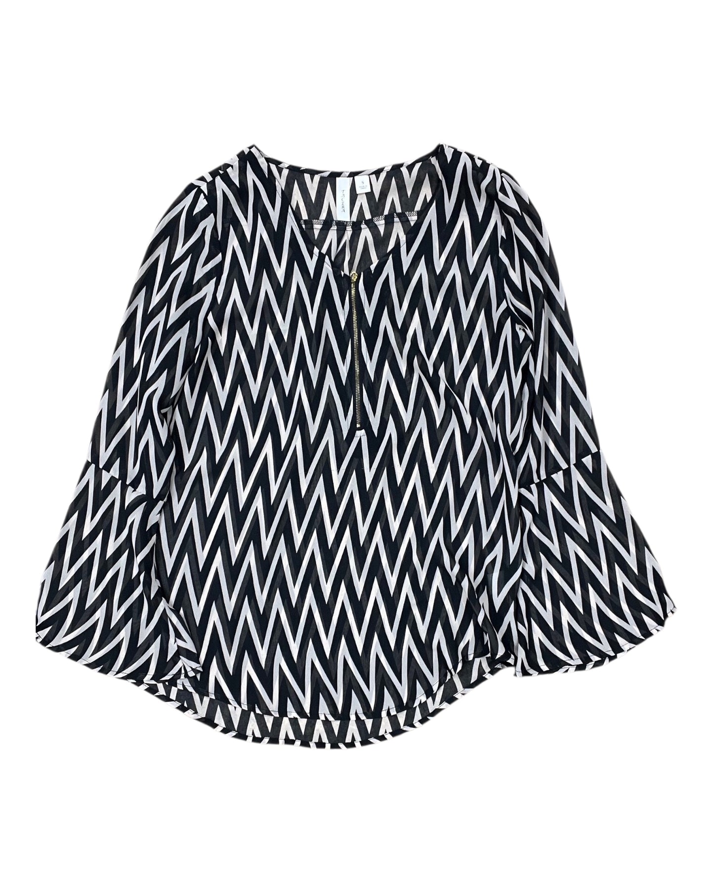 Top Ls By Tacera In Black & Tan, Size:S