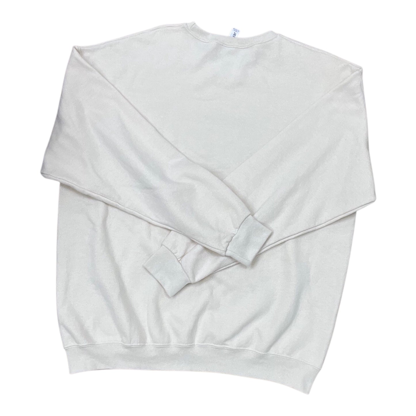 Sweatshirt Crewneck By Jerzees In Cream, Size:Xl
