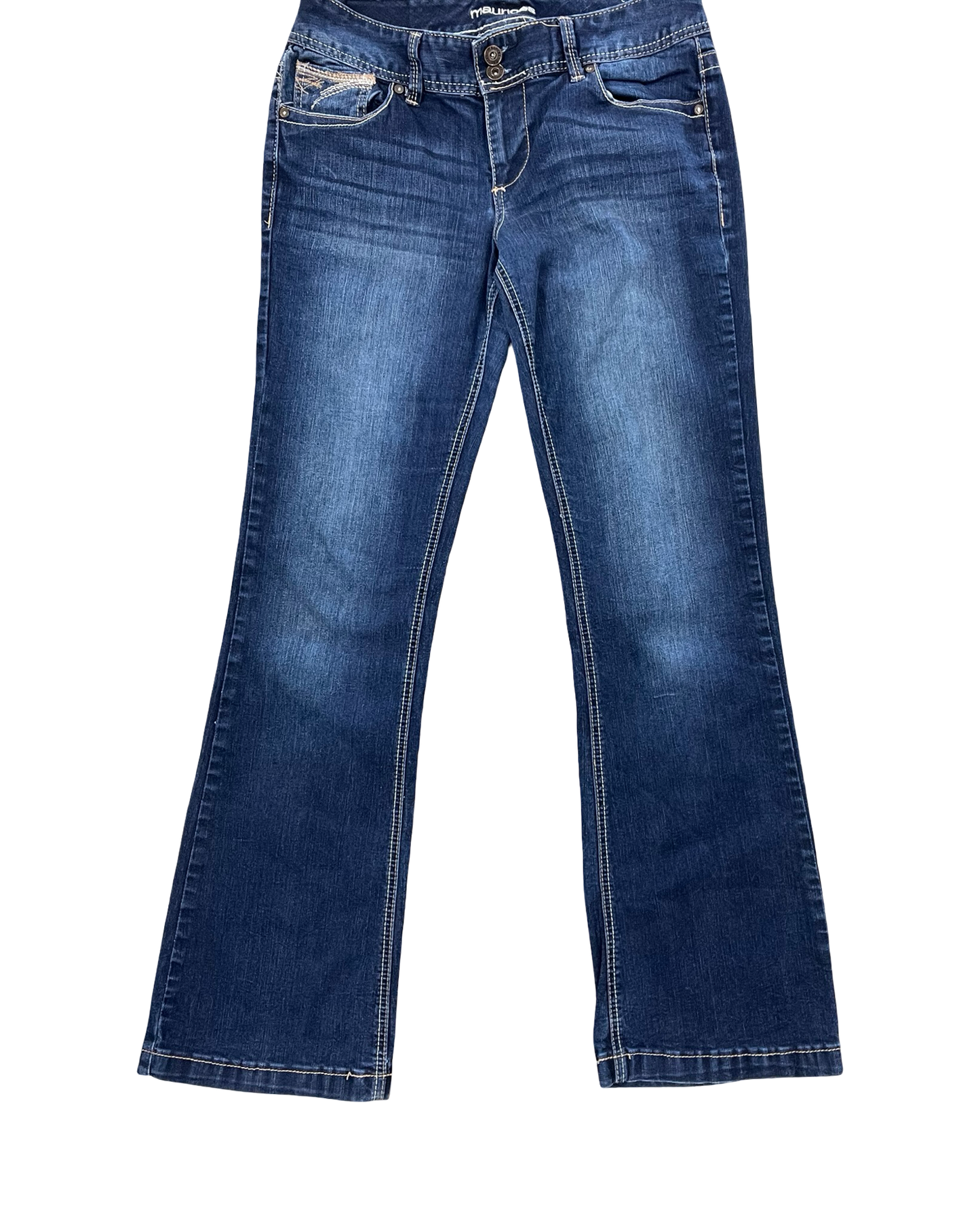 Jeans Boot Cut By Maurices In Blue Denim, Size:8