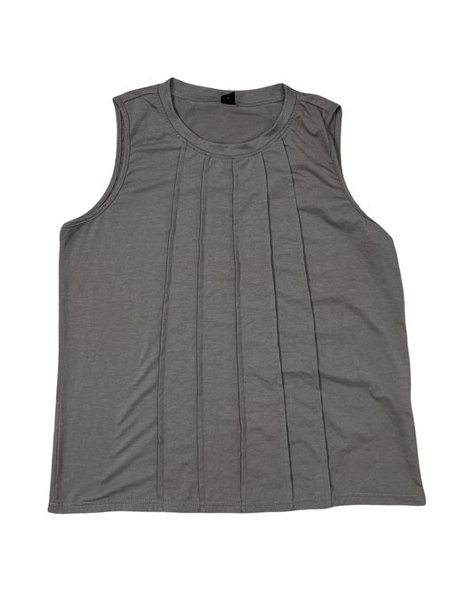Top Sleeveless By Shein In Brown, Size:L