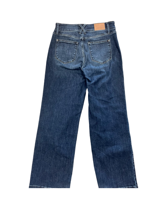 Jeans Wide Leg By Judy Blue In Blue Denim, Size:8