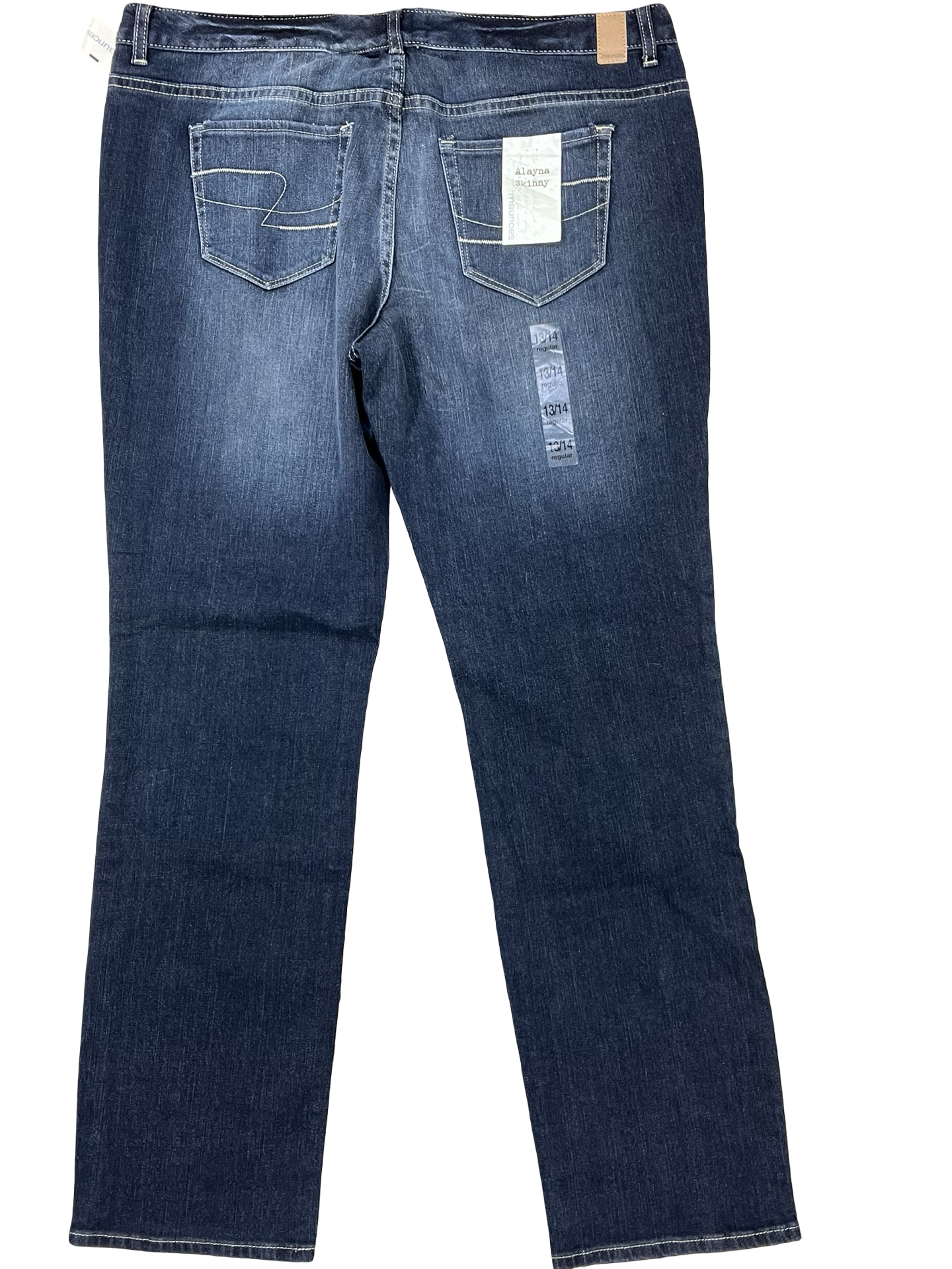 Jeans Skinny By Maurices In Blue Denim, Size:14