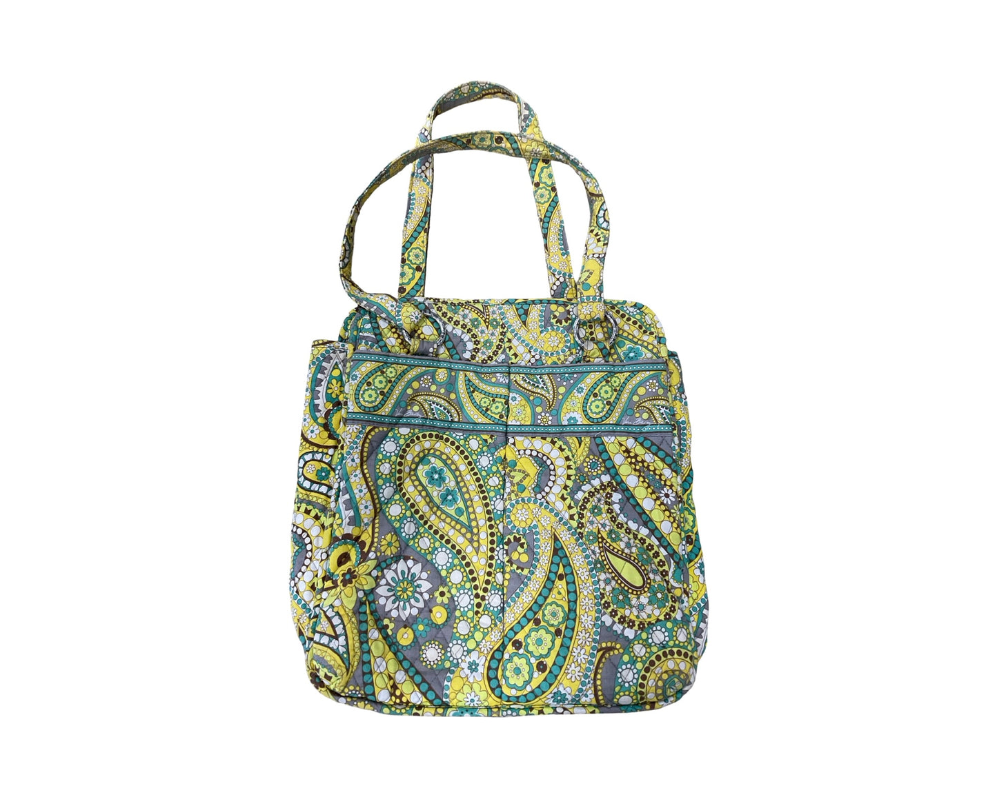 Handbag By Vera Bradley In Yellow, Size:Large