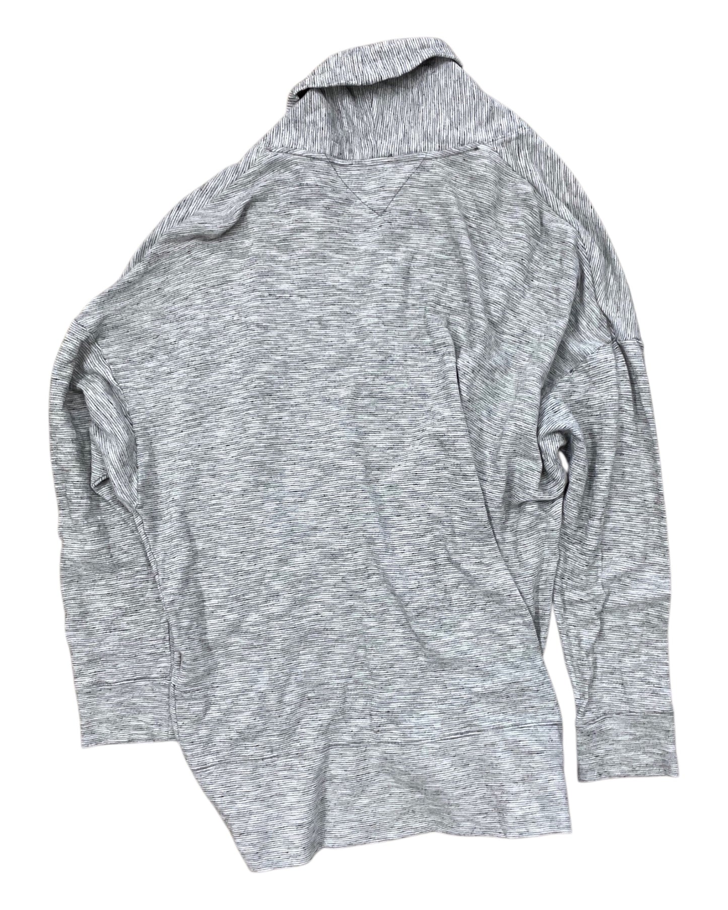 Athletic Jacket By Tommy Hilfiger In Grey, Size:L