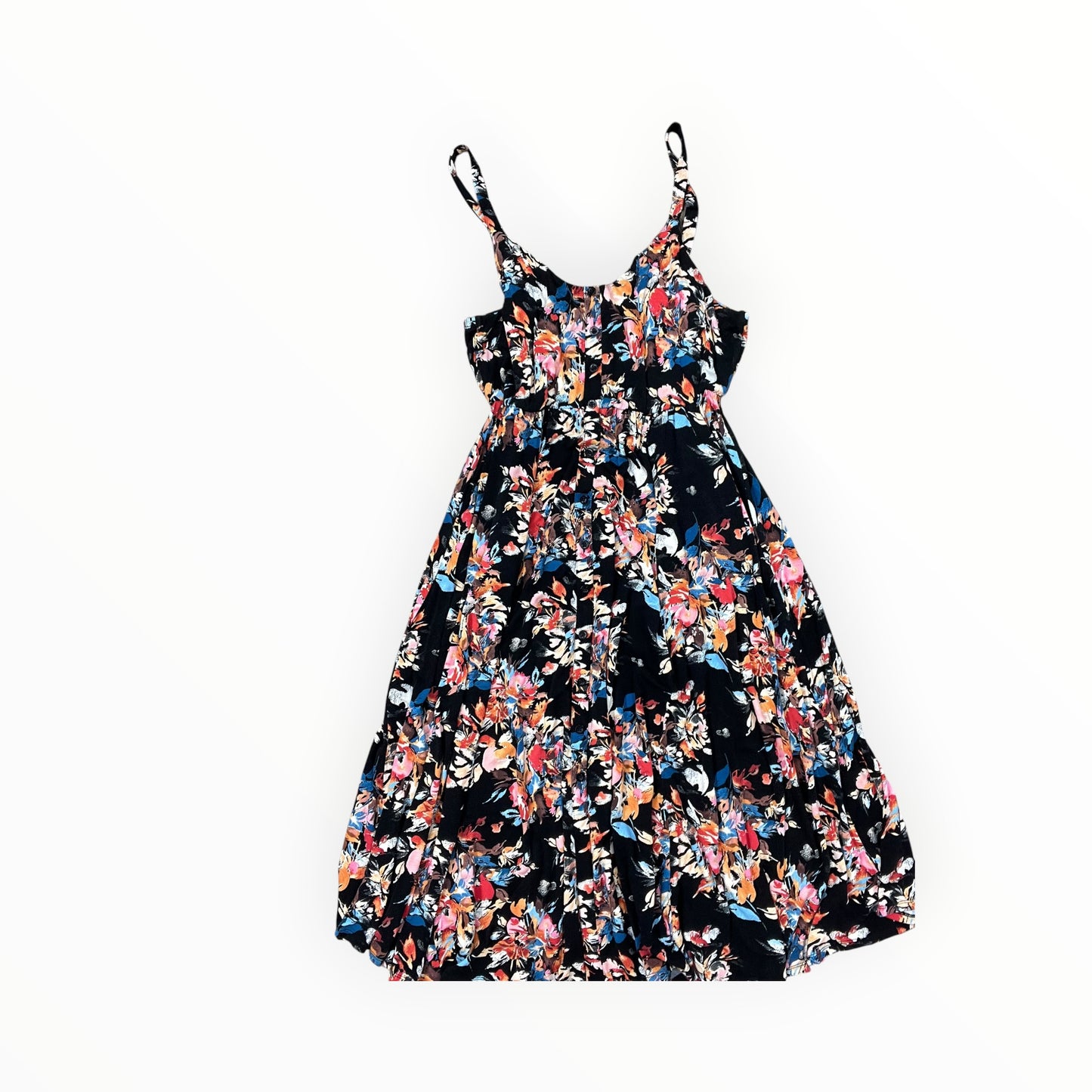 Dress Casual Midi By Torrid In Black & Orange, Size:L