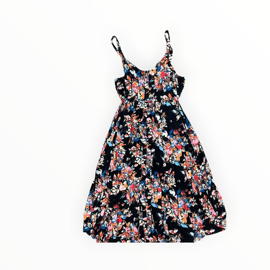 Dress Casual Midi By Torrid In Black & Orange, Size:L