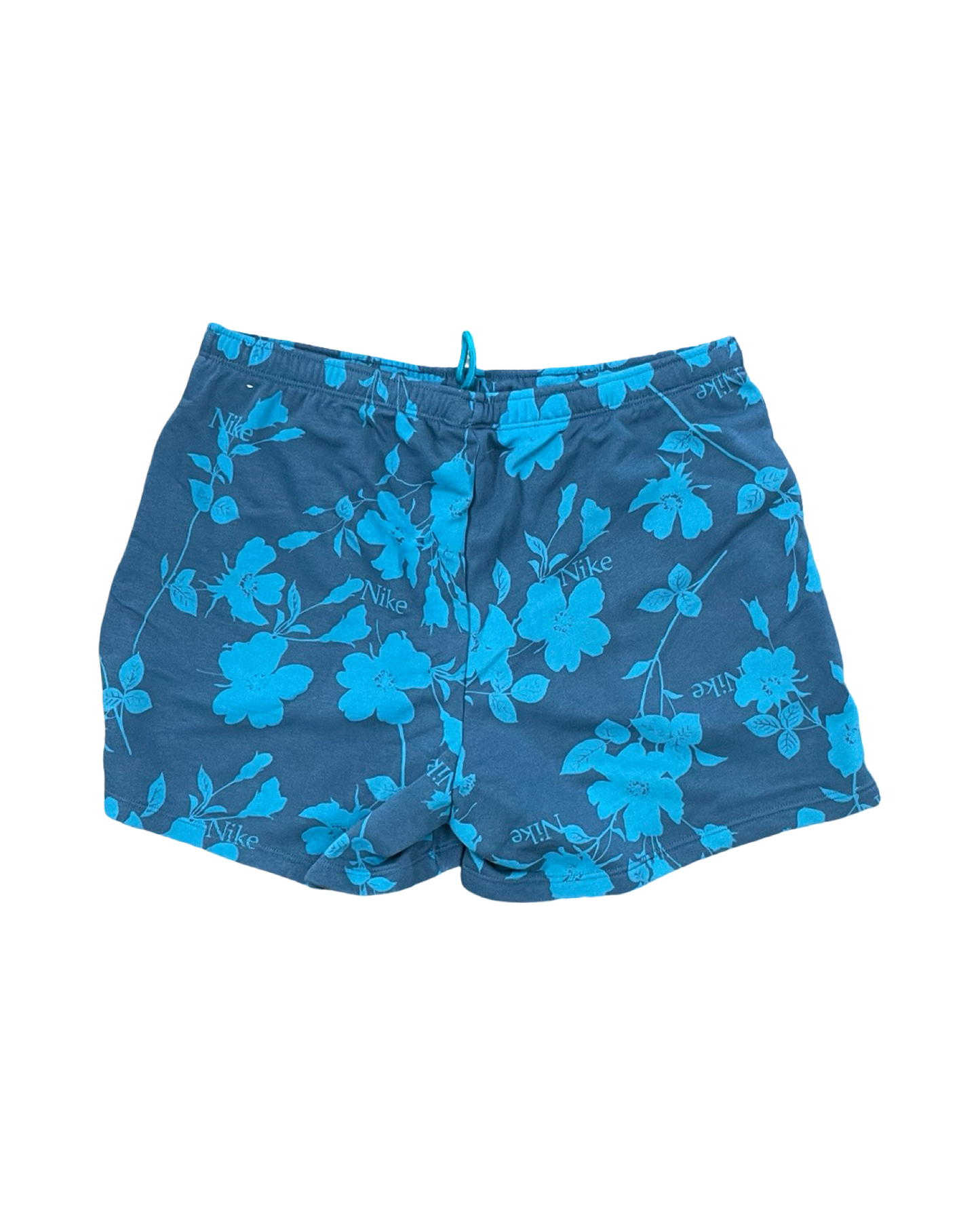 Athletic Shorts By Nike In Blue & Grey, Size:M