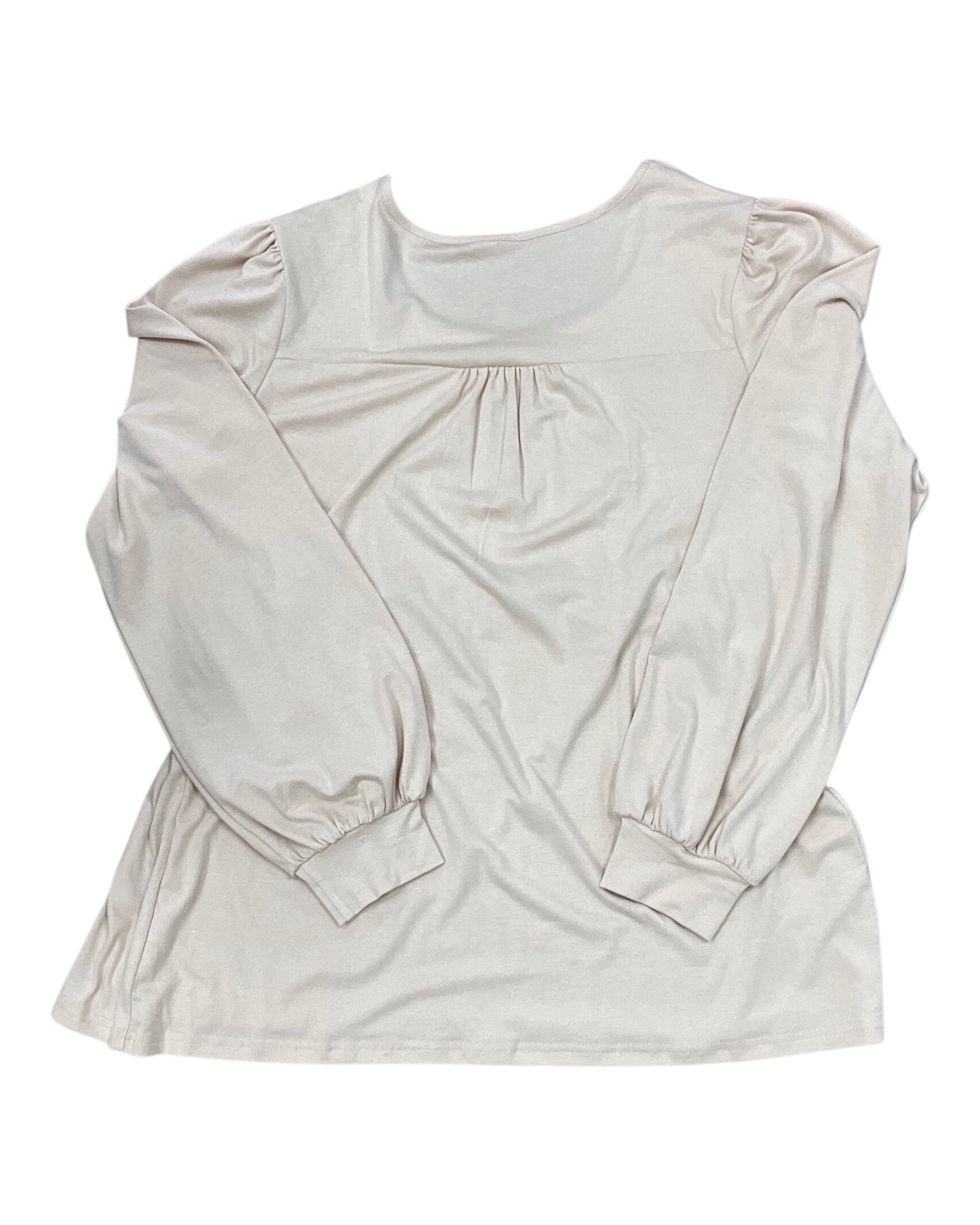 Top Ls By Clothes Mentor In Tan, Size:Xl