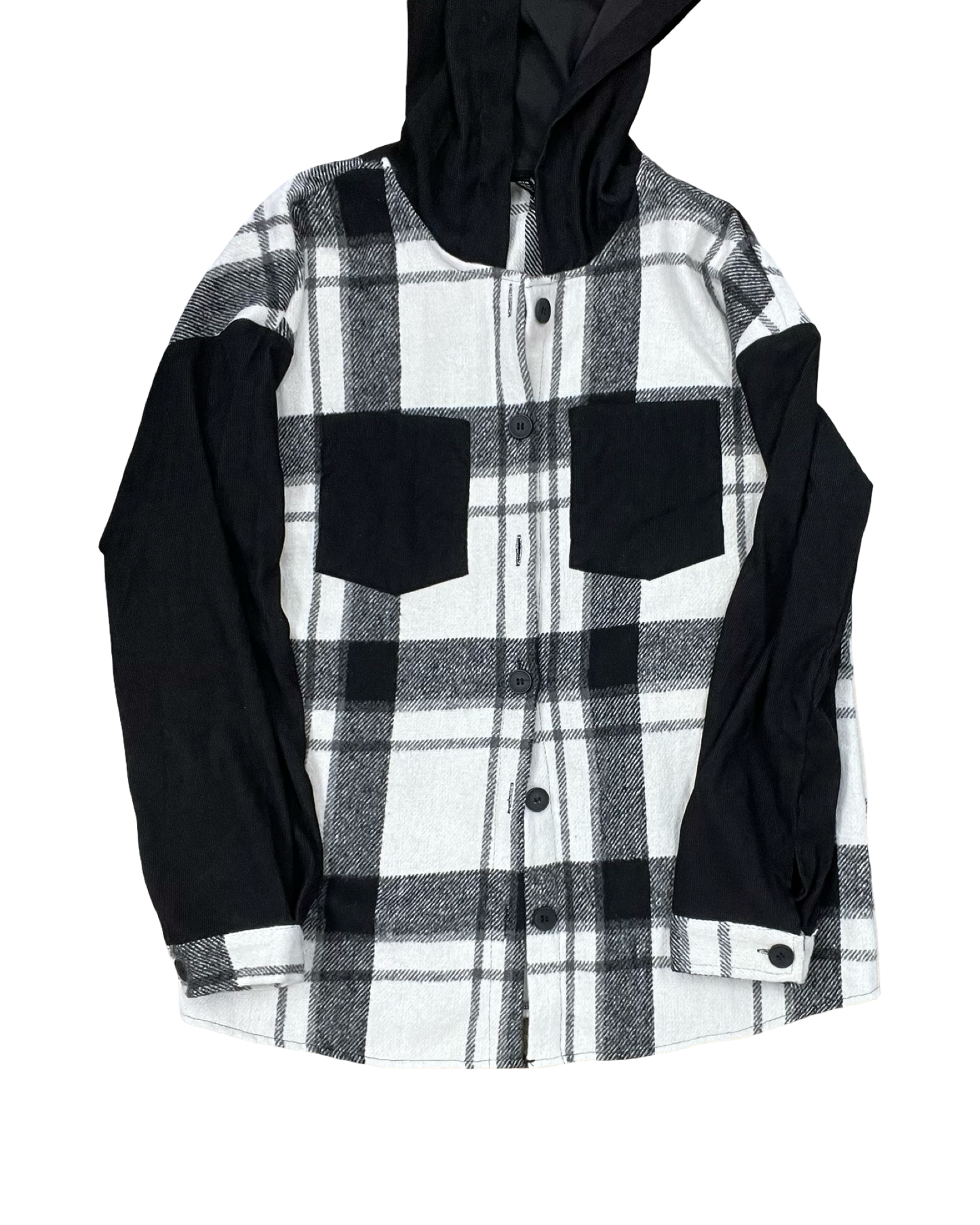 Jacket Shirt By Shein In Black & White, Size:L