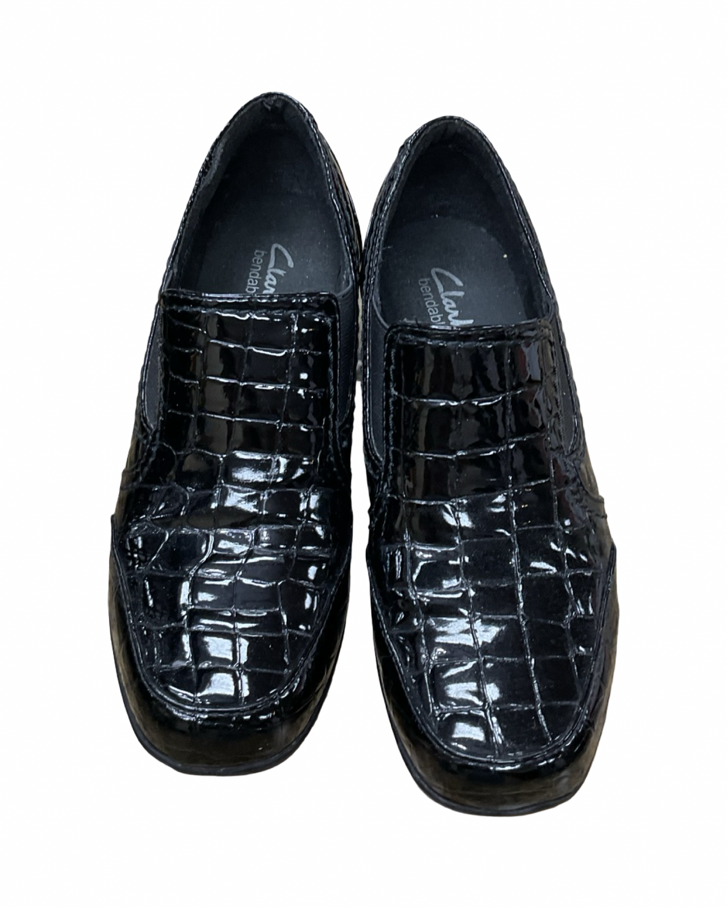 Shoes Flats By Clarks In Black, Size:5.5