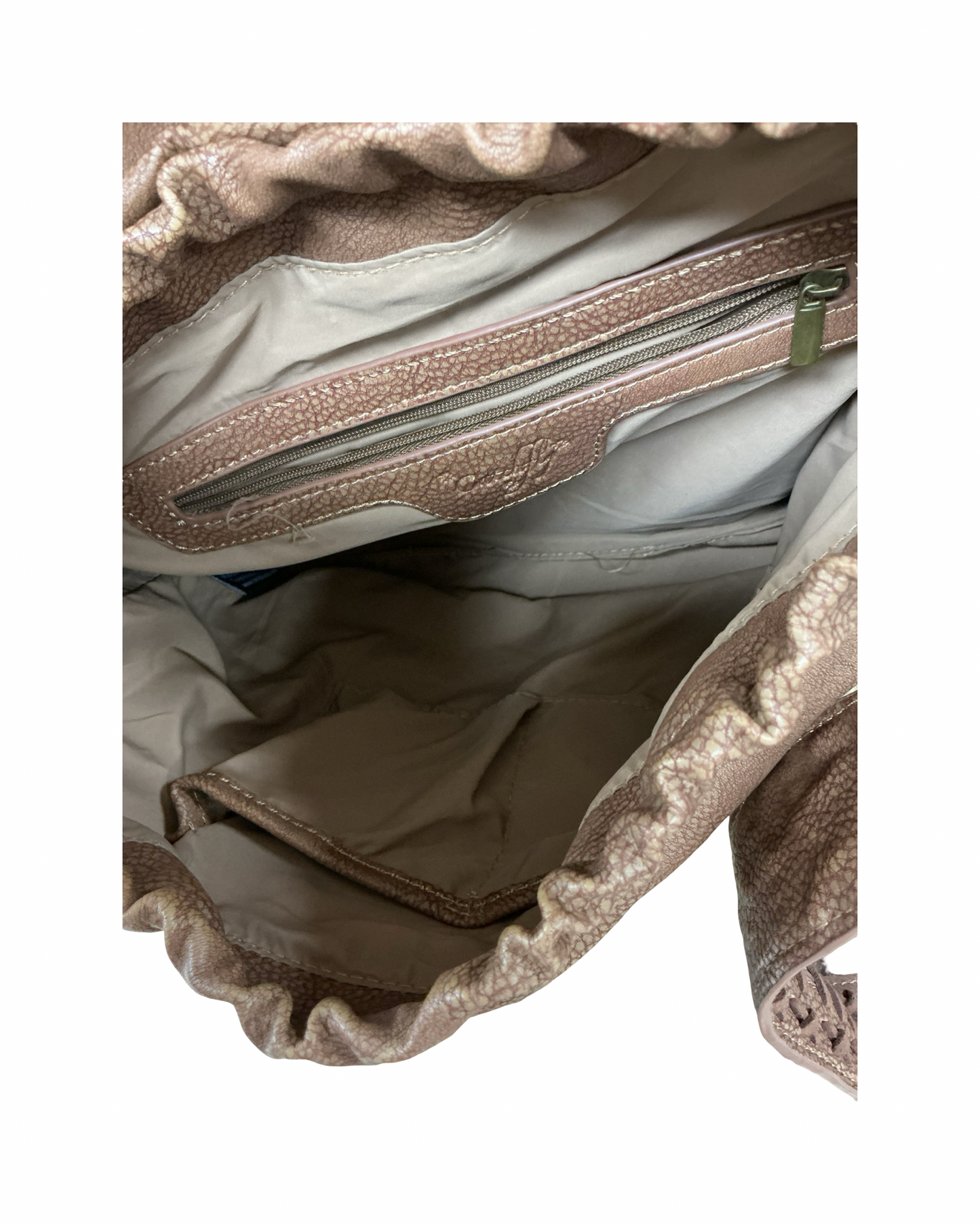 Crossbody By Clothes Mentor In Brown & Tan, Size:Medium