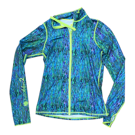 Athletic Jacket By Clothes Mentor In Blue & Green, Size:M