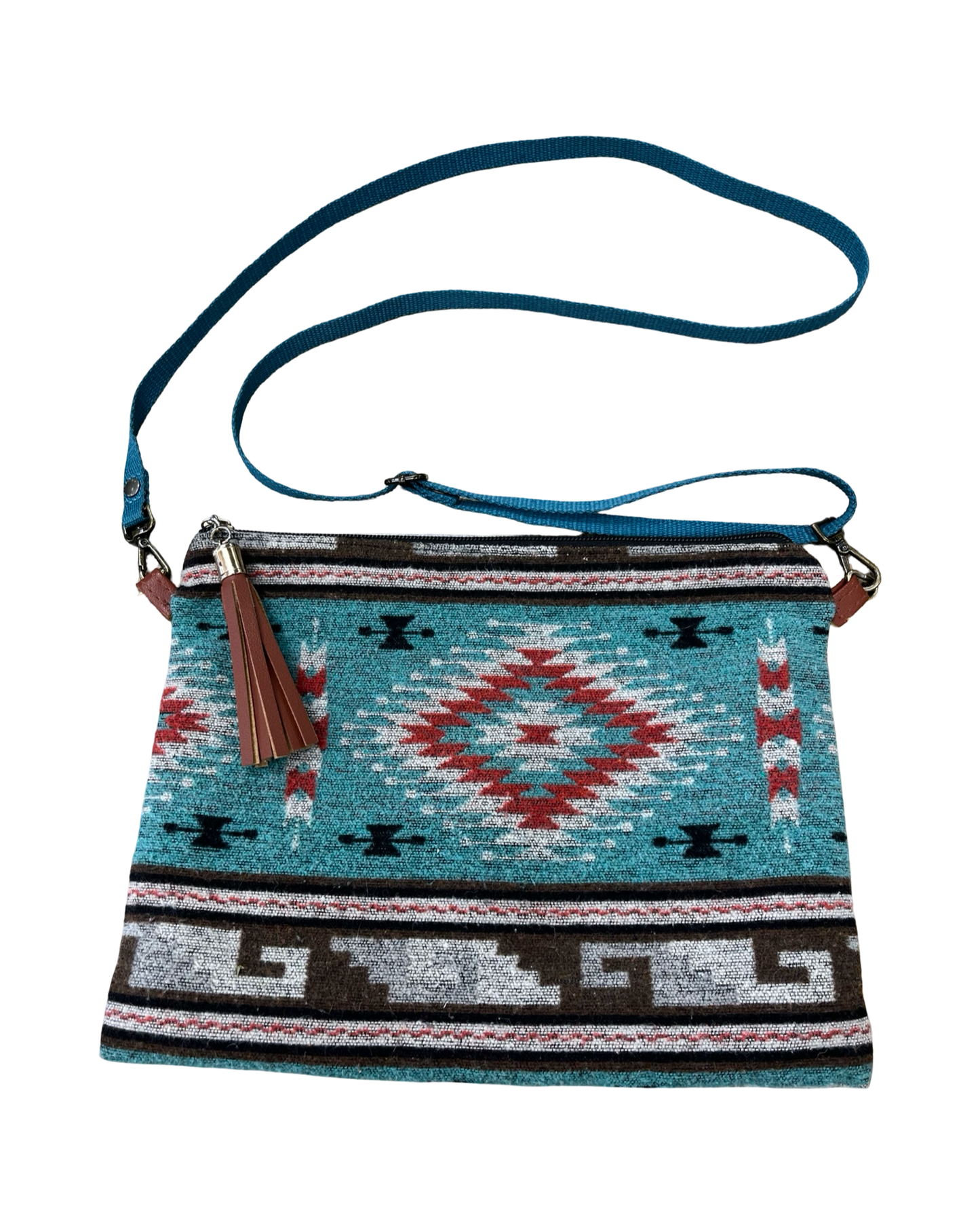 Crossbody By Clothes Mentor In Teal, Size:Medium