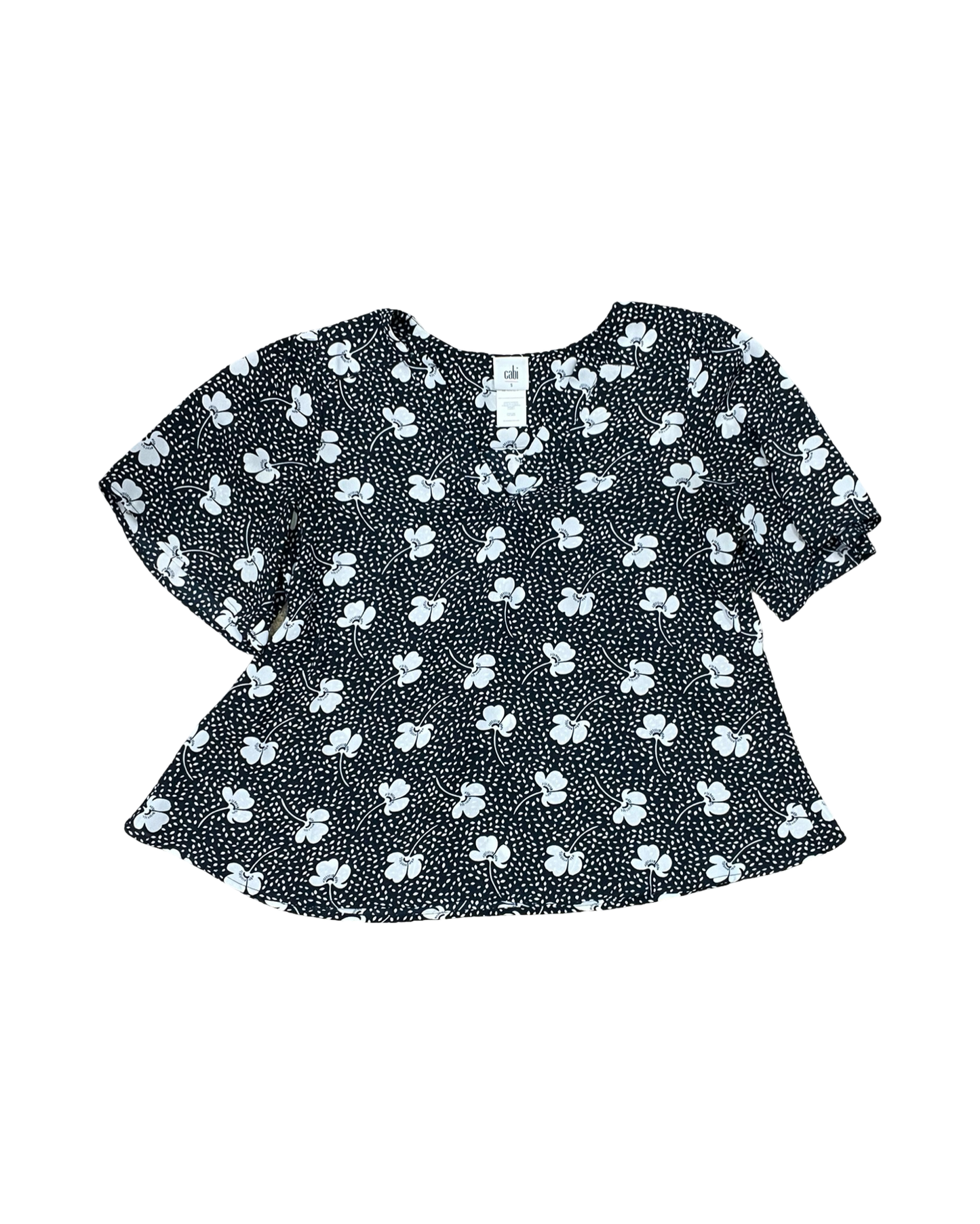 Top Ss By Cabi In Black & White, Size:S