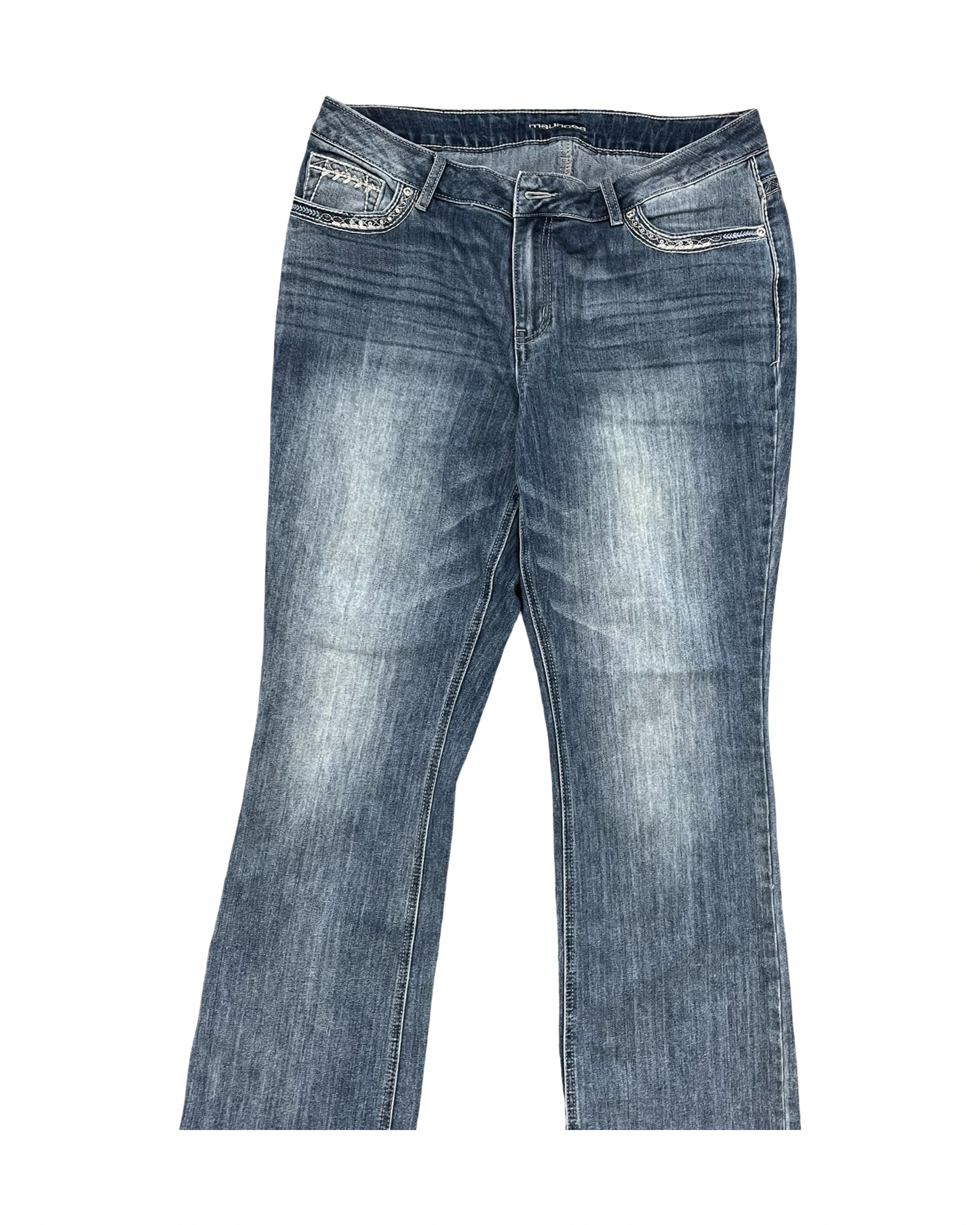 Jeans Straight By Maurices In Blue Denim, Size:16