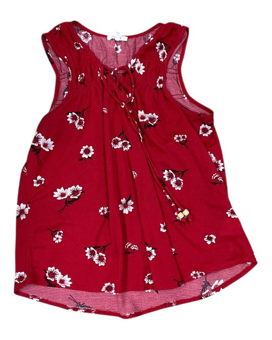 Top Sleeveless By Maurices In Red, Size:L