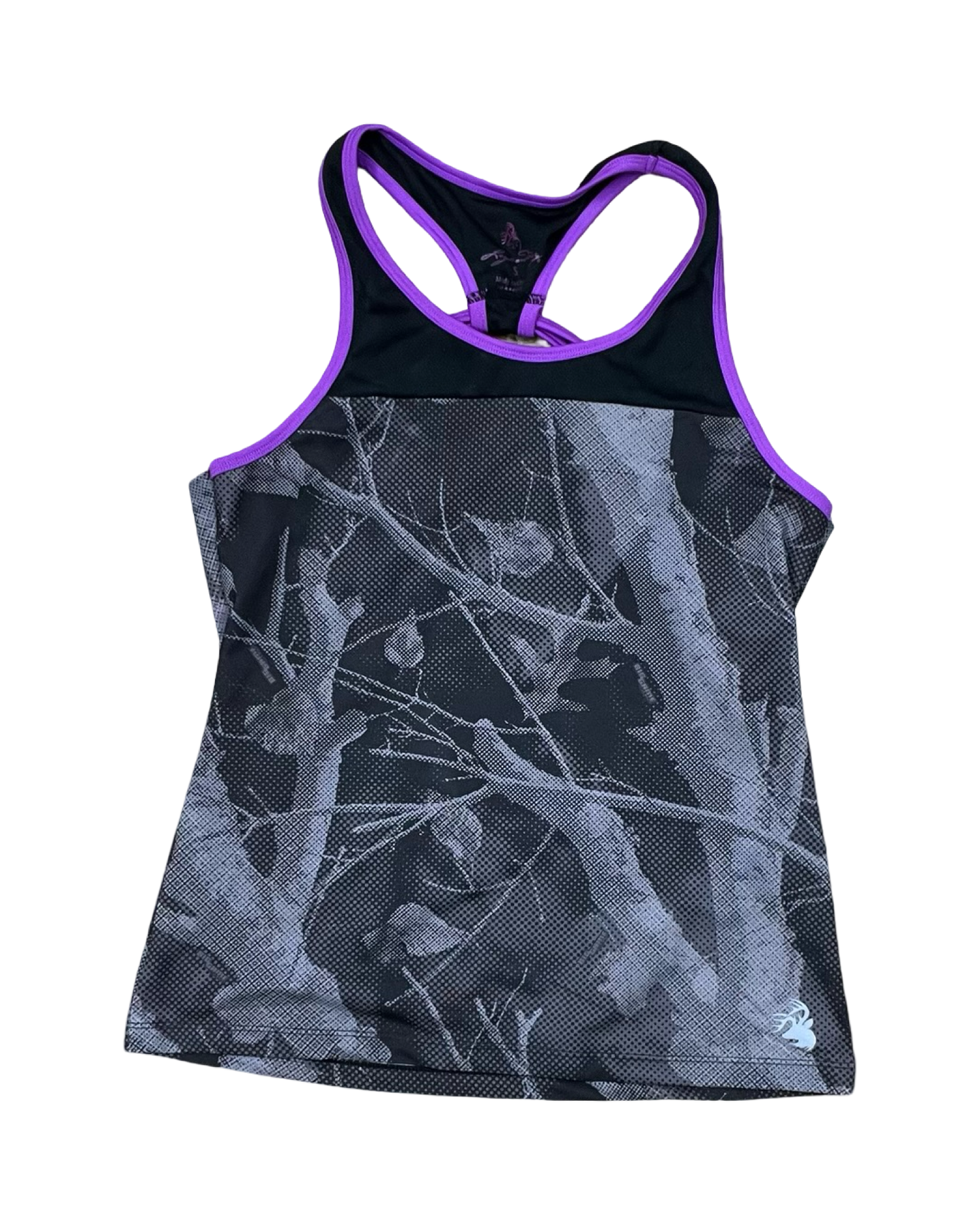 Athletic Tank Top By Clothes Mentor In Black & Purple, Size:S