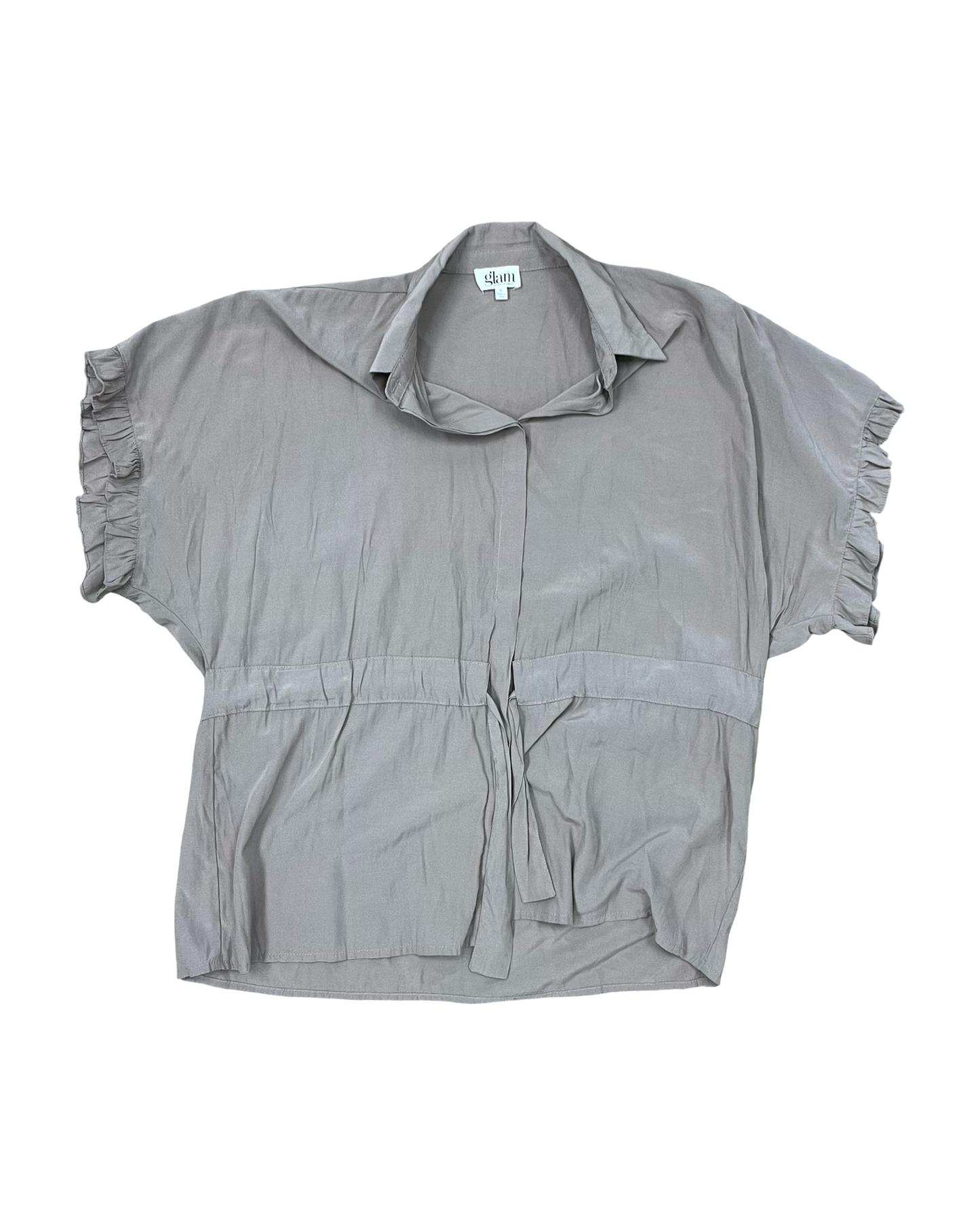 Top Ss By Glam In Tan, Size:S