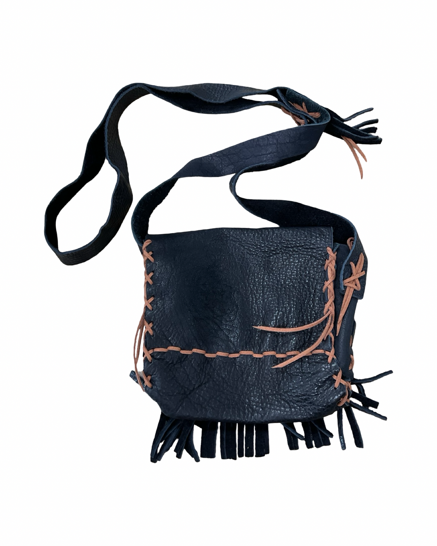 Crossbody Leather By Clothes Mentor In Black, Size:Small