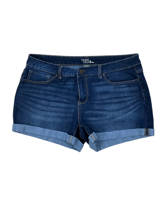 Shorts By Time And Tru In Blue Denim, Size:16