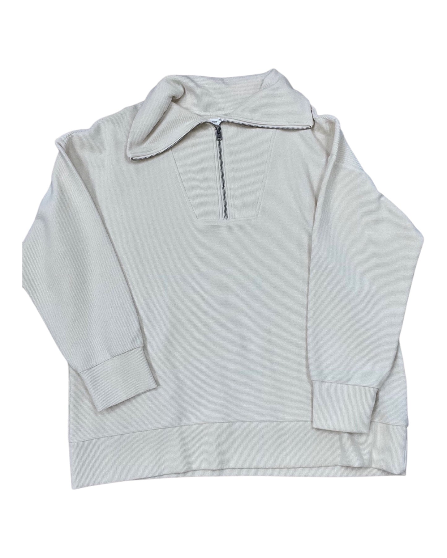 Sweatshirt Collar By Maurices In Cream, Size:Xl