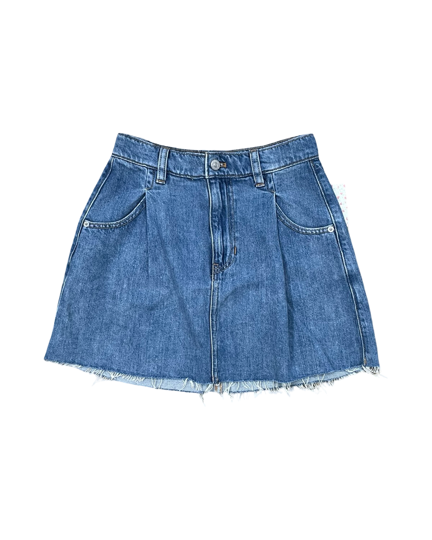 Skirt Mini & Short By Free People In Blue Denim, Size:0