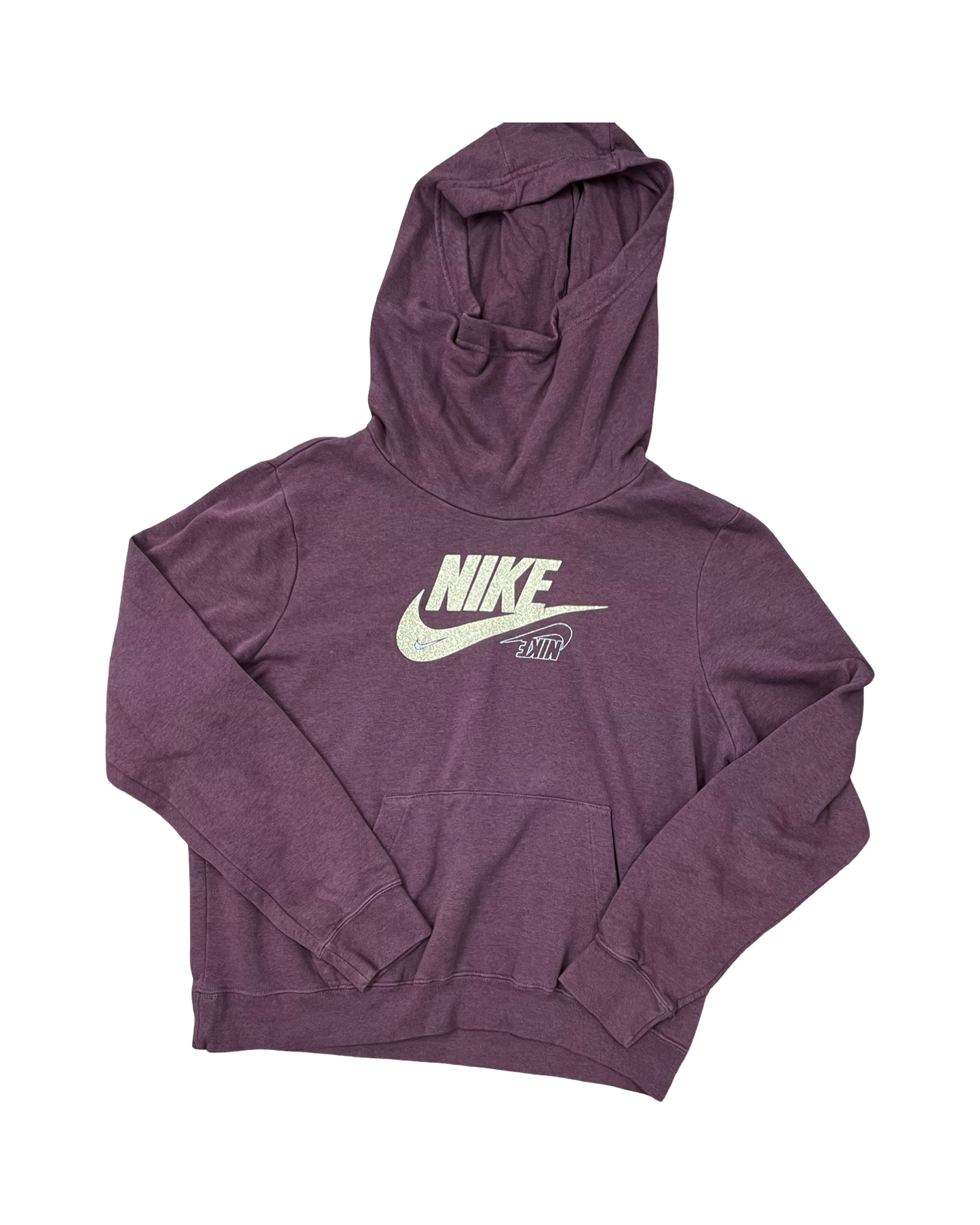 Sweatshirt Hoodie By Nike In Maroon, Size:M