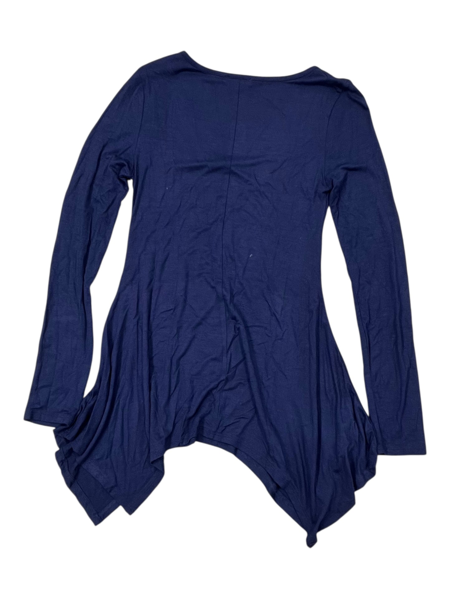 Tunic Ls By Zenana Outfitters In Blue, Size:S