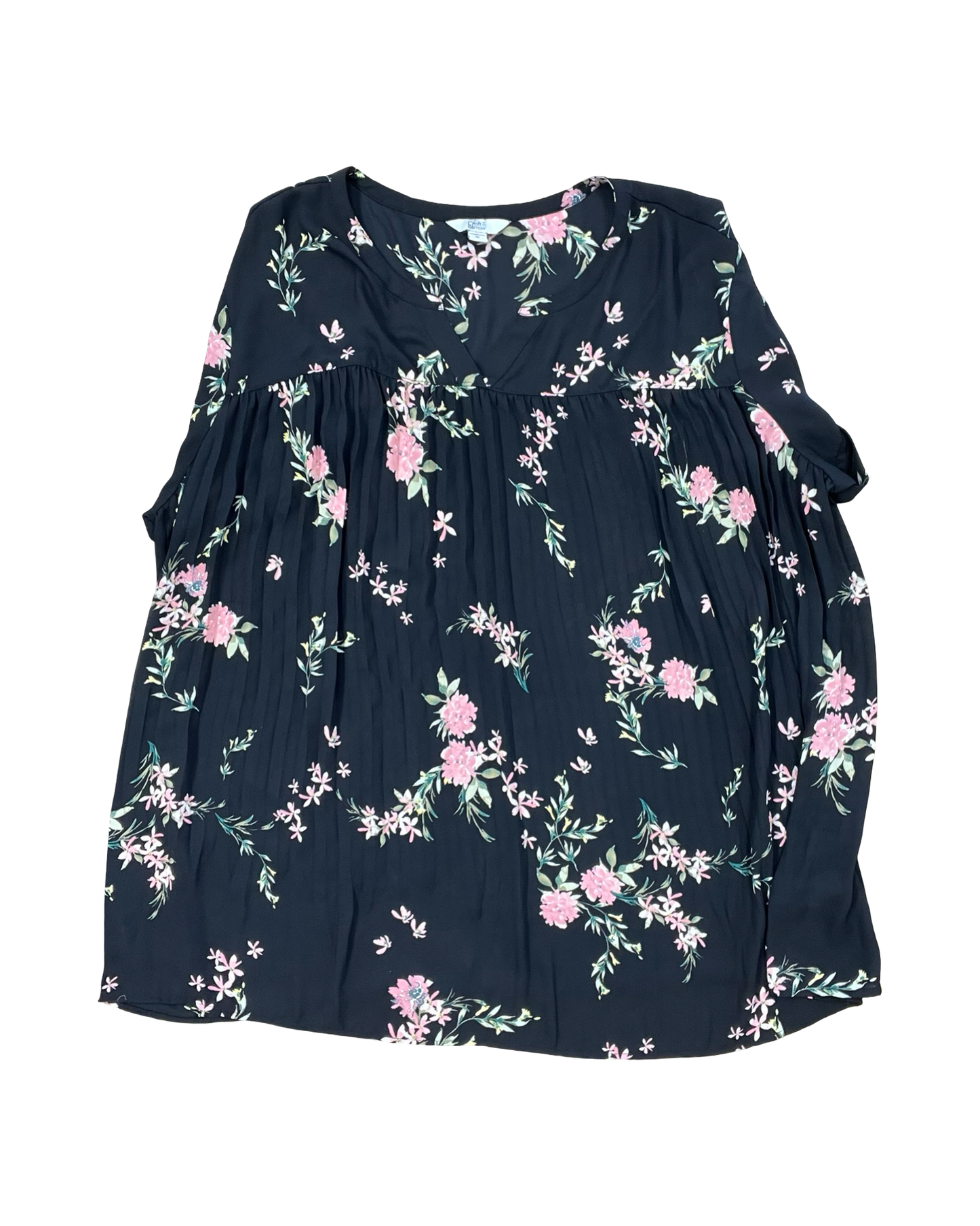 Top Ss By Croft And Barrow In Black, Size:2X