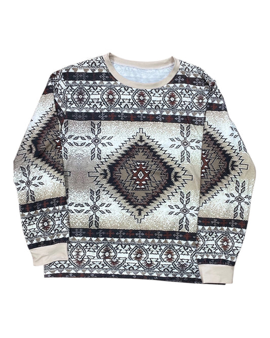 Top Ls By Clothes Mentor In Brown & Tan, Size:1X
