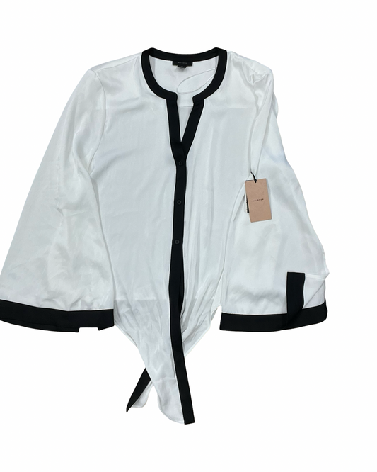 Blouse Ls By Halogen In Black & White, Size:1X