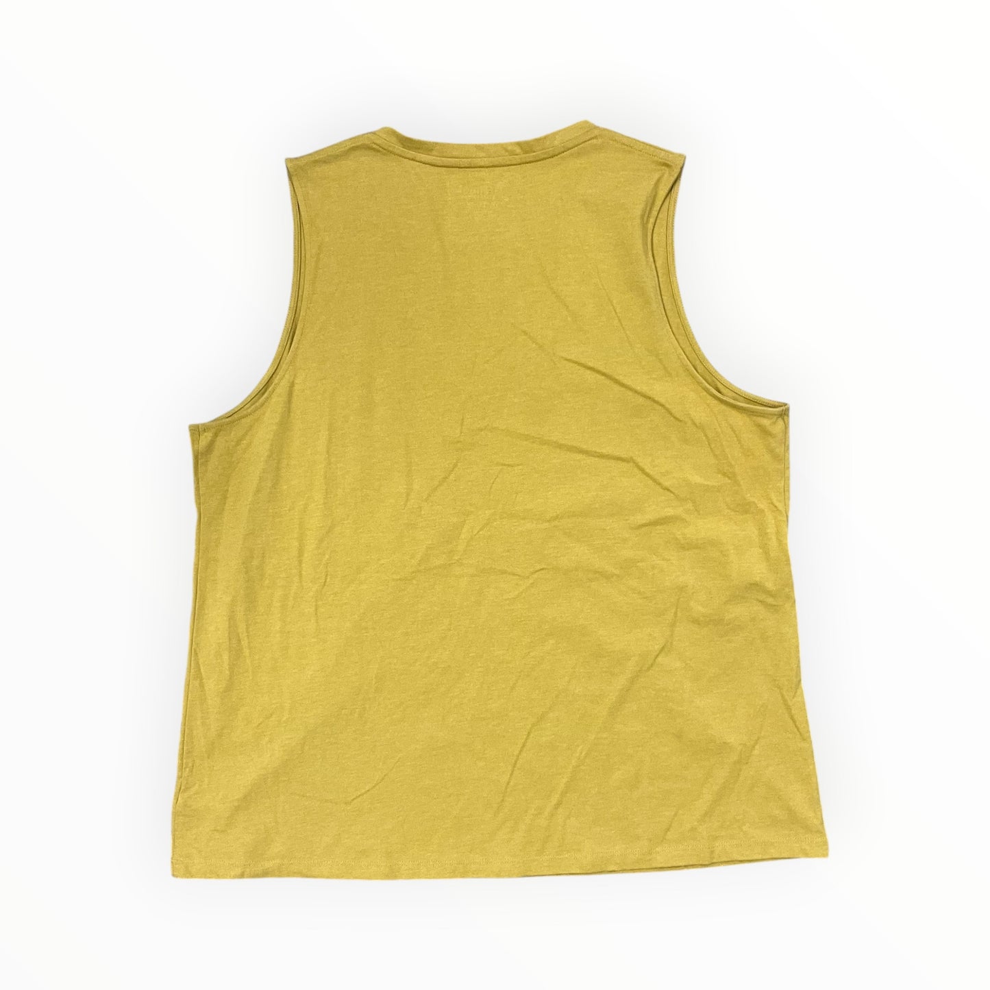 Tank Top By Natural Reflections In Yellow, Size:1X
