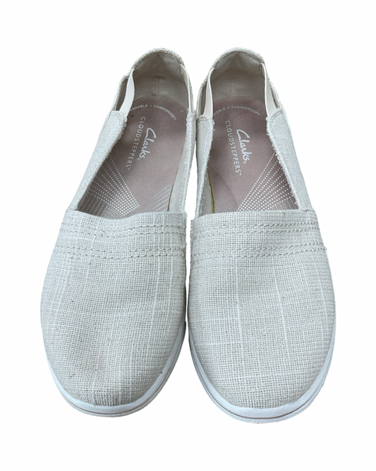 Shoes Flats By Clarks In Tan, Size:6.5