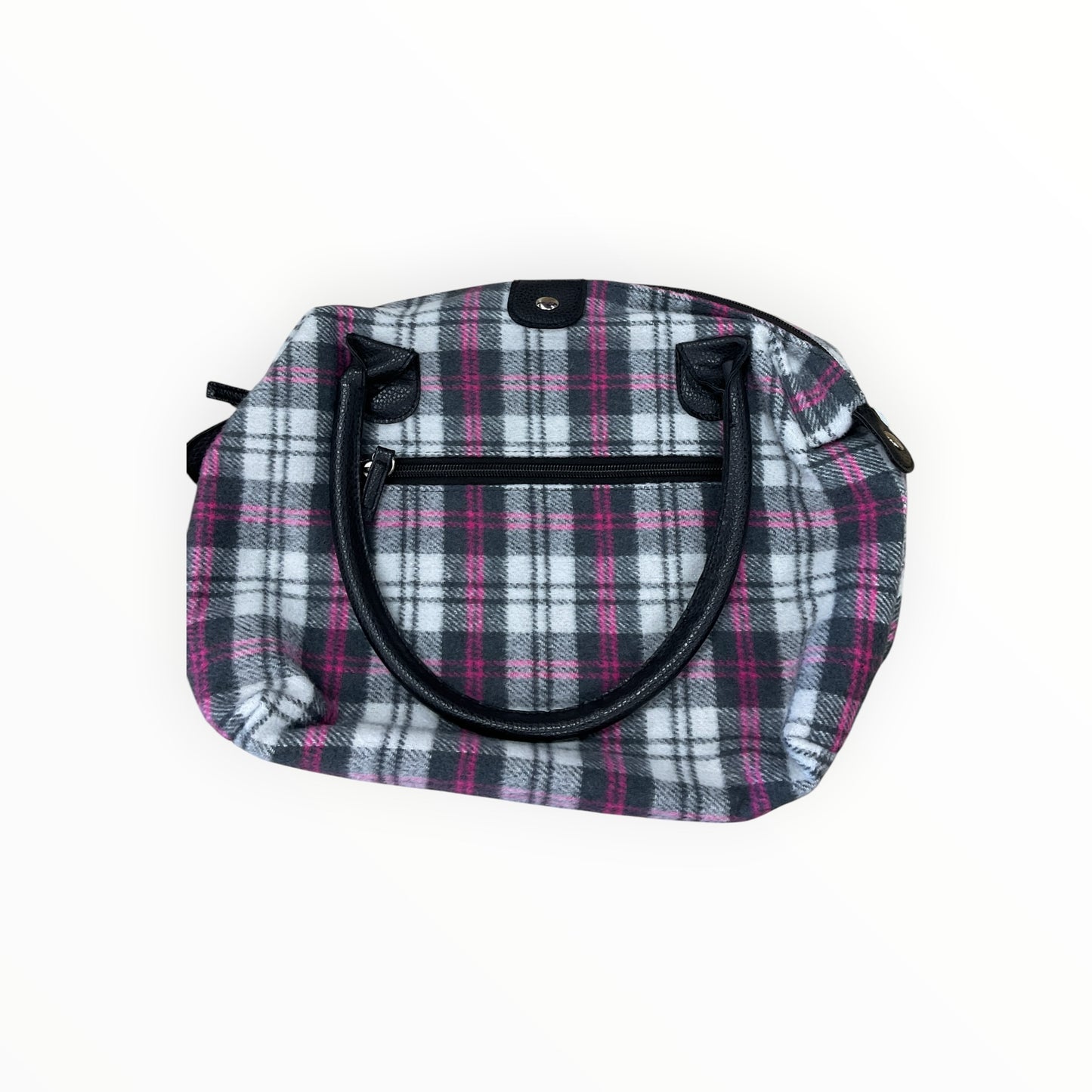 Handbag By Clothes Mentor In Grey & Pink, Size:Medium