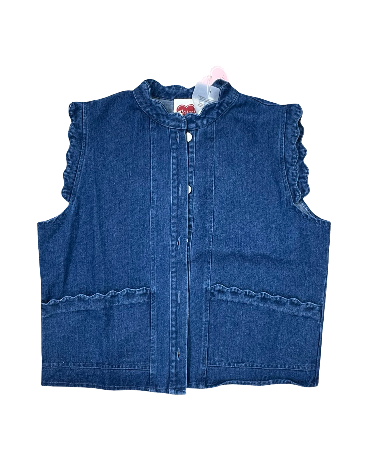 Top Sleeveless By Clothes Mentor In Blue Denim, Size:M