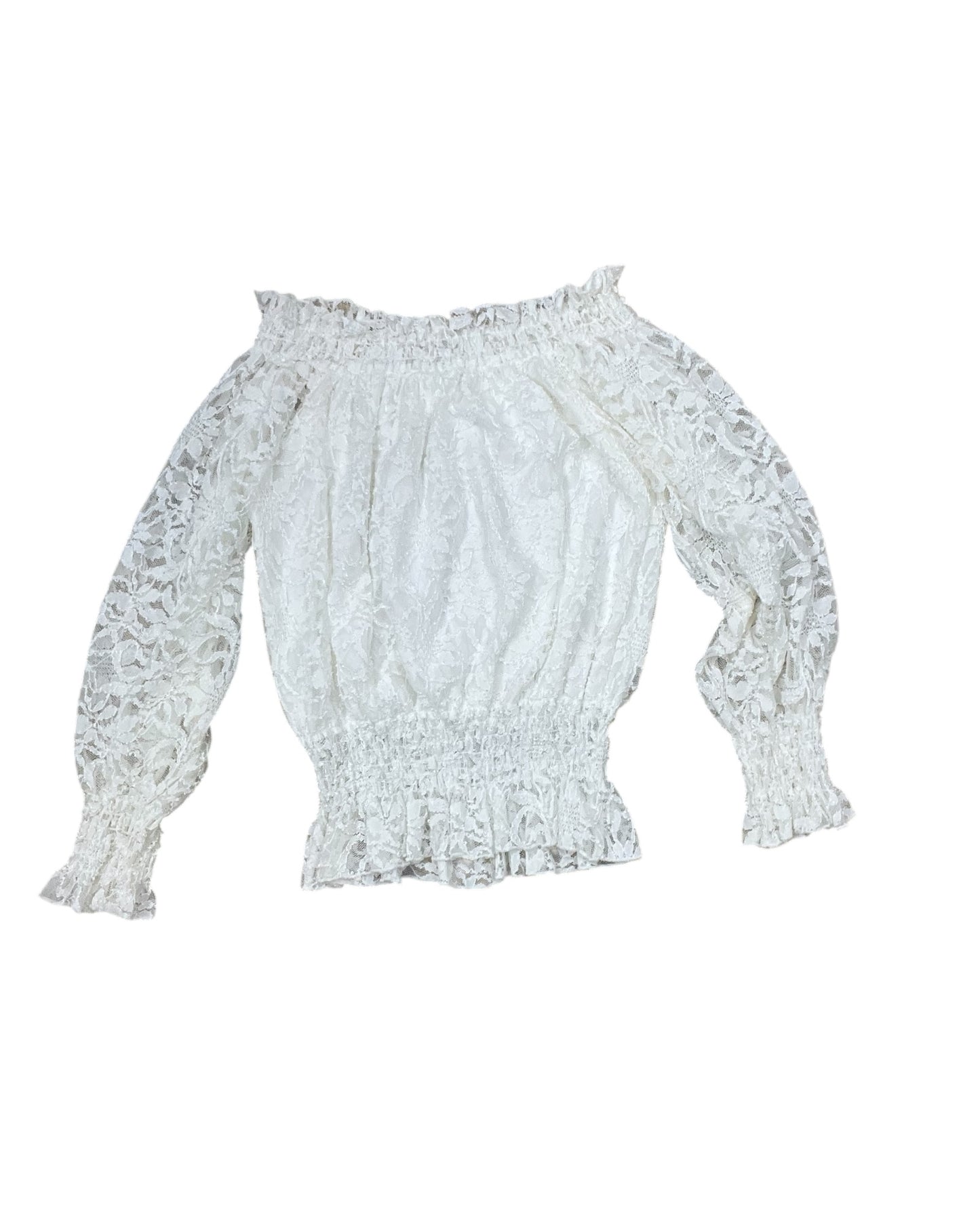 Top 3/4 Sleeve By Venus In White, Size:S