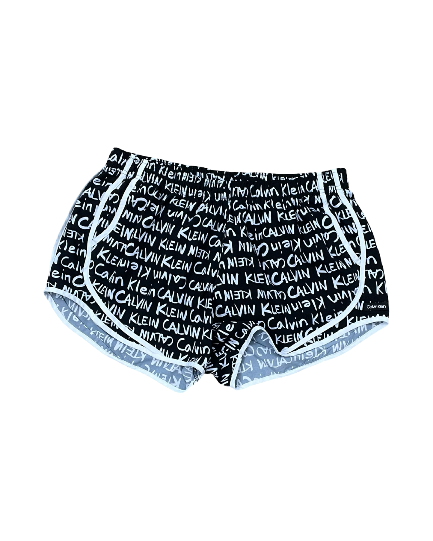 Shorts By Calvin Klein In Black & White, Size:Xl