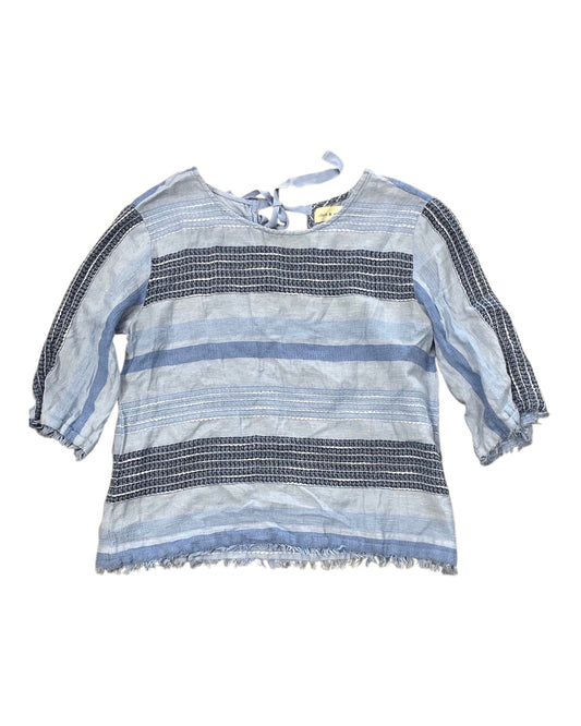 Top 3/4 Sleeve By Cloth & Stone In Blue, Size:M