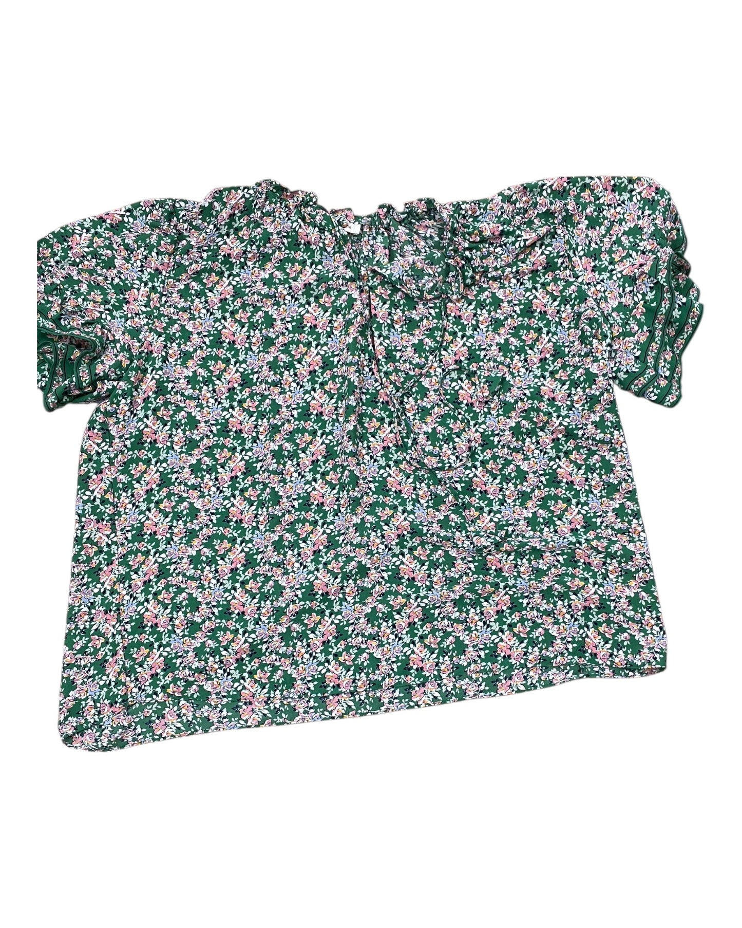 Top Ss By Max Studio In Green, Size:2X