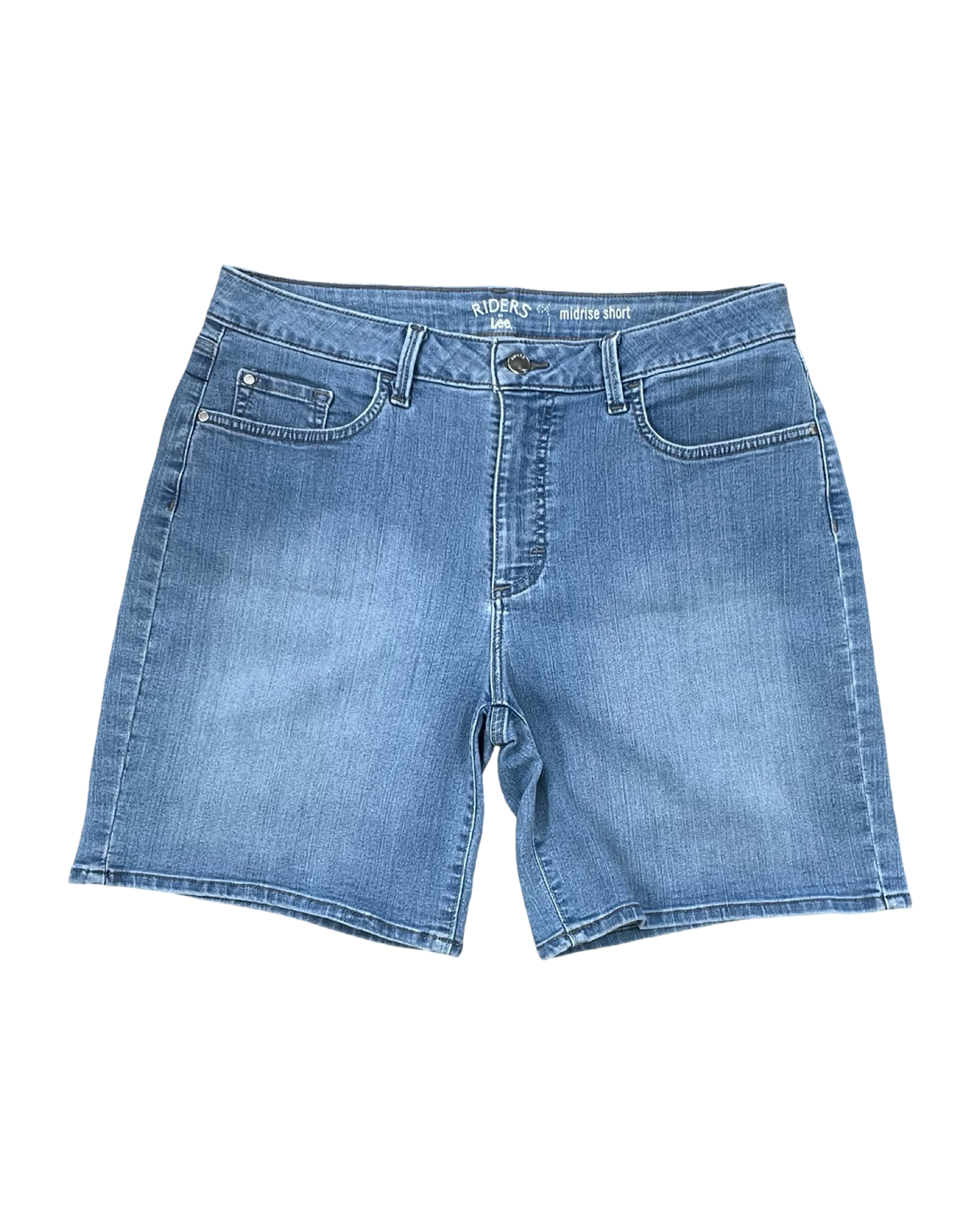 Shorts By Lee In Blue Denim, Size:14