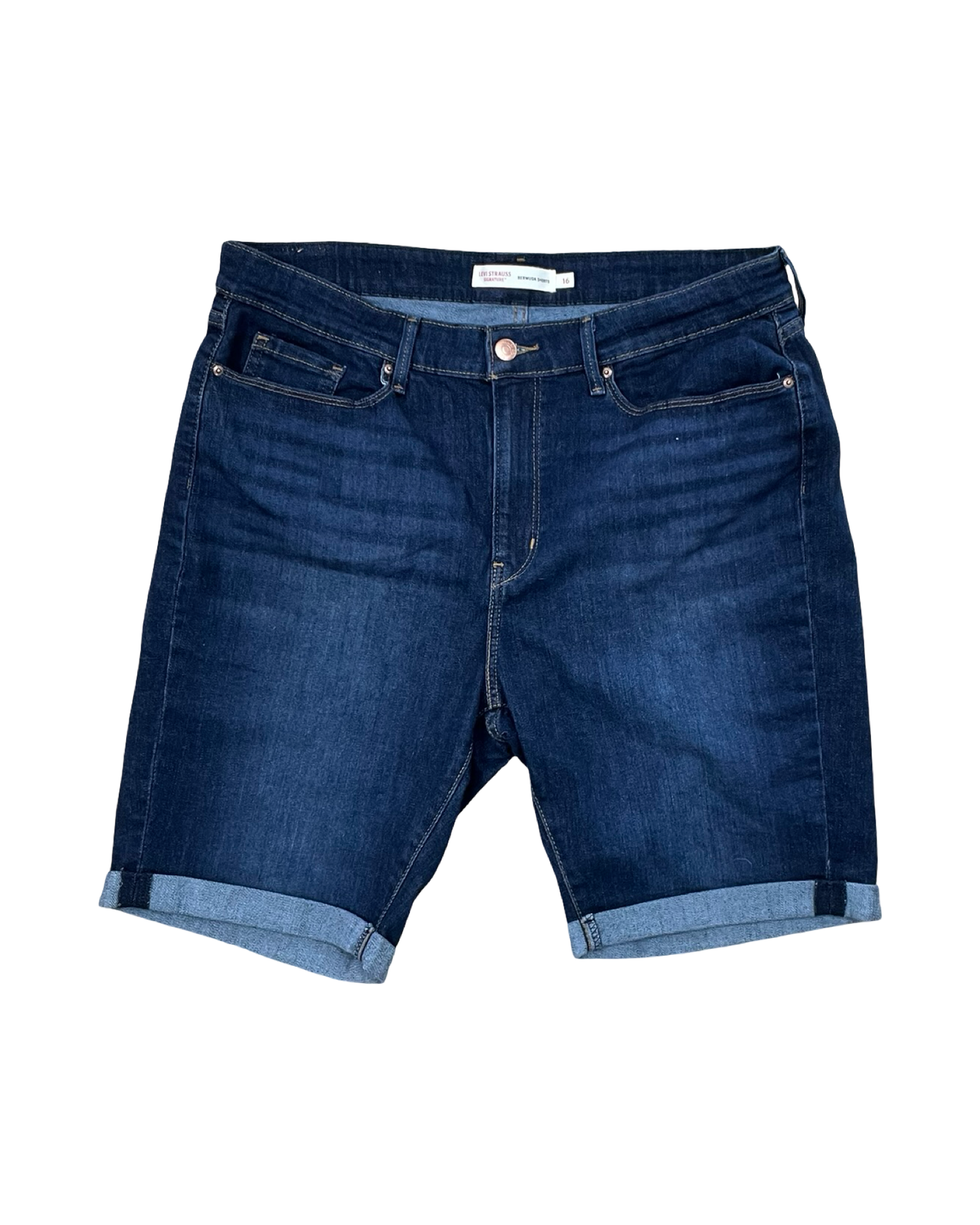Shorts By Levis In Blue Denim, Size:8