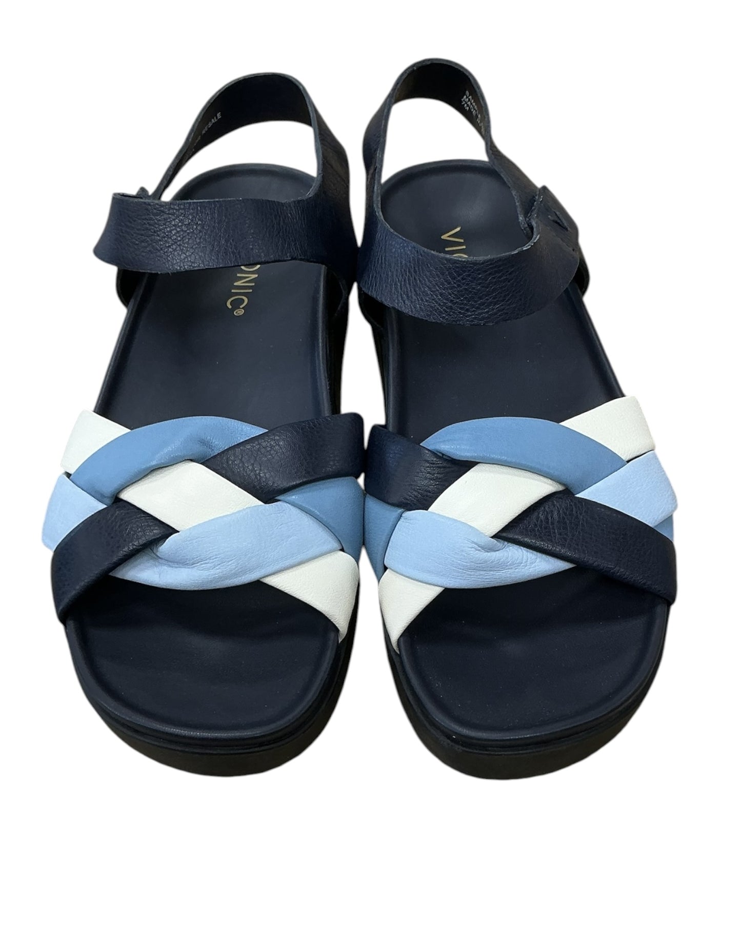 Sandals Flats By Vionic In Blue, Size:7